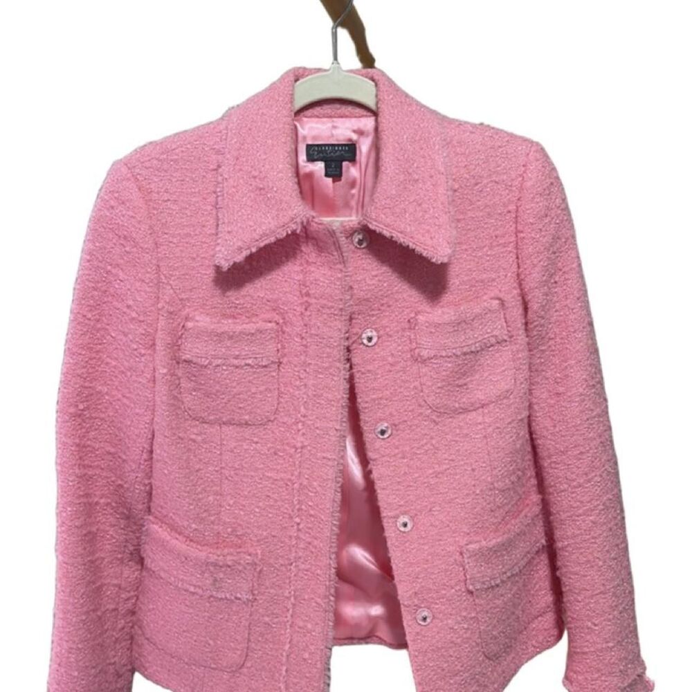 Classiques-entier Women's Pink Tweed Jacket